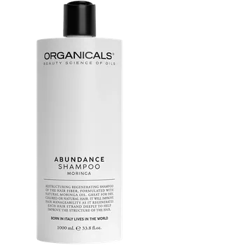 Šampon Organicals ABUNDANCE Restructuring Shampoo Moringa 1000 ml