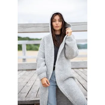 Dámská móda BeWear Svetr bk054 Šedá Custom Fit UNI