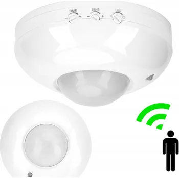 Pohybové čidlo PIR LED Stropní Senzor Pohybu, Vnitřní/Venkovní, IP20