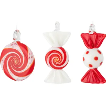 Vánoční dekorace Bloomingville vánoční ozdoby Festive cukroví 6 cm 3 ks