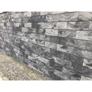 Plot VC plotová tvárnice BERYL (50x19x20cm) - šedo-černá