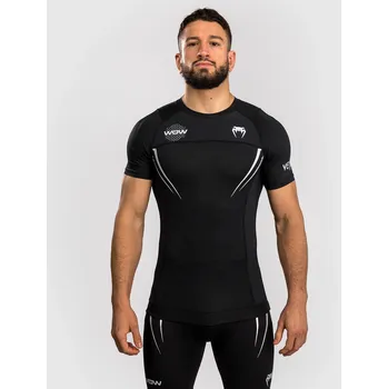 Oblečení pro bojové sporty Venum rashguard x WOW FC s krátkým rukávem, černá/červená, VENUM-05921-001 L