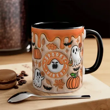 Hrnek - Halloween Červená