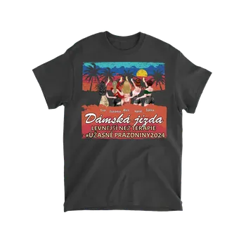 Pánské tričko Tričko - Dámská jízda - Až 5 holky Tričko / Černá / 4XL