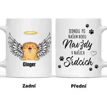 Stolování Hrnek - Jednou po mém boku, navždy v mém srdci - až 4 mazlíčků Bílá