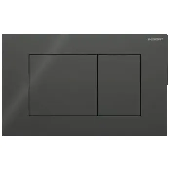 Splachovací tlačítko Geberit Sigma40 Ovládání splachování, sklo/černá, 115.629.SJ.1