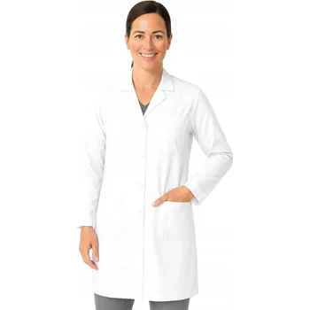 Zdravotnický oděv Dámský lékařský plášť bílý laboratorní pro studenty medicíny vel. M