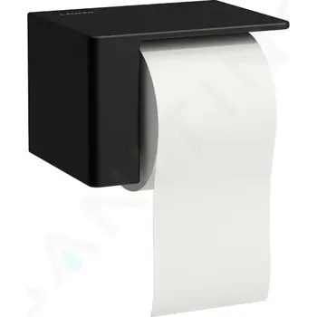 Laufen VAL Držák toaletního papíru s krytem, matná černá, H8722807160001