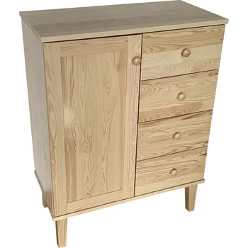 Komoda ZEVYT-NABYTEK Komoda z masivu SCANDI 33, šířka 82 cm, výška 106 cm