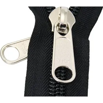Zip Spirálový zip velikosti 10, černý rozměr: 3 m