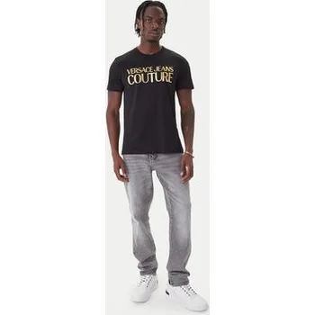 Pánské tričko Versace Jeans Couture T-Shirt 79GAHT05 CJ00T Černá Regular Fit M