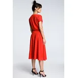 BeWear Každodenní šaty B067 Červená Flare Fit L