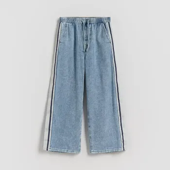 Dívčí džíny Reserved - Džíny s lampasem - modrá - 813FF-50J - 813FF-50J-128