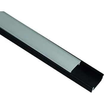 LED lišta Mantra 7382 hliníkový profil 1,71x0,85 s difusorem, délka 2m, černá