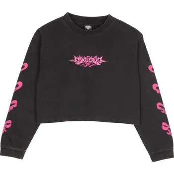 SANTA CRUZ triko - Evolve Strip LS T-Shirt Black Wash (BLACK WASH) velikost: 10