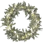 LED Vánoční věnec 25xLED/3xAA pr. 35 cm