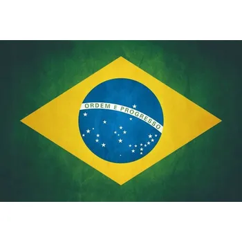 Obraz Cedule Brazílie vlajka