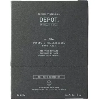 Pleťová maska Depot 806 Toning & Revitalizing Face Mask 12x13ml