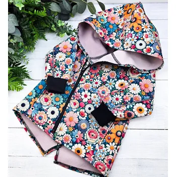 Dívčí bunda Kulišárny Softshell bunda/křivák KYTIČKY VELIKOST: 110