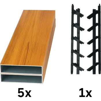 Zahradní altán SAMKIT SET pro venkovní žaluzie z hliníku Dřevodekor: V:500, Š:1500mm