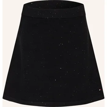 Dámská sukně Tommy Hilfiger Dívčí Úpletová Sukně S Flitry, černá, 176