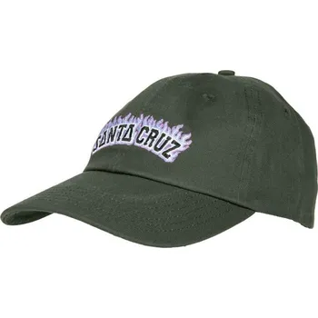 Oblečení a móda SANTA CRUZ kšiltovka - Burnt Collegiate Cap Dark Moss (DARK MOSS)