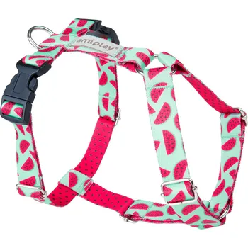 Postroj pro psa Nastavitelný postroj pro psa HAPPY GUARD watermelon velikost S, M, L, XL Rozměr: XL - 45-85x65-95x2,5 cm