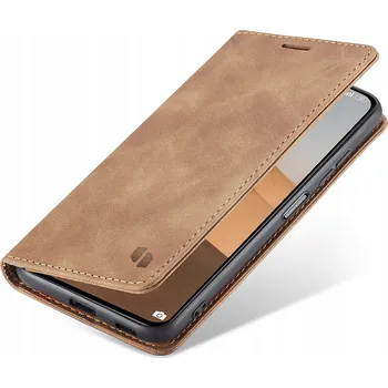 Pouzdro na mobilní telefon Pouzdro s klopou Spacecase pro Xiaomi Mi 11i, POCO F3, hnědé