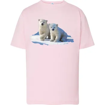 detske-levne-bavlnene-tricko-potisk-ledni-medvedi Barva: Pink - růžová, Dětská bavlněná trička JHK: XL