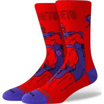 Pánská móda STANCE ponožky - Magneto Crew Red (RED) velikost: L