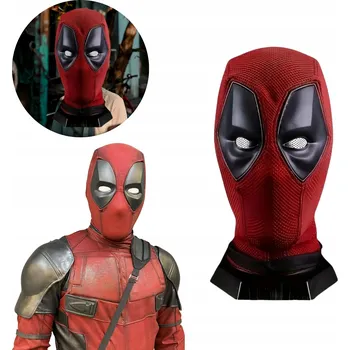 Karnevalová maska Cosplay maska na obličej, látková, superhrdina, černá