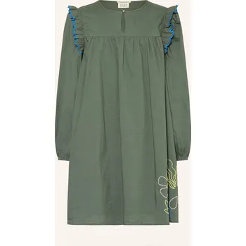 Dámské šaty Scotch & Soda Dívčí Šaty S Volány, zelená, 164