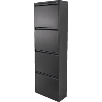 Spinder Design Černý kovový botník Billy – Rozbale(v)no