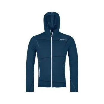 Pánská mikina Ortovox FLEECE LIGHT HOODY MEN 54202 deep ocean modrá XL