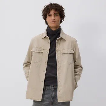 Reserved - Džínová košile comfort fit - světle šedá - YQ335-09J - YQ335-09J-L