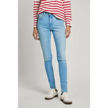 Dámské džíny Pepe Jeans Dámské džíny SKINNY JEANS MW Barva: denim (odpovídá obrázku), Velikost: W24 L30