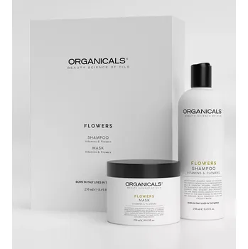 Kosmetická sada Organicals FLOWERS Set Vitamins & Flower Shampoo 250 ml + Mask 250 ml