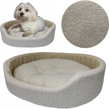 Pelíšek pro psa Pelíšek pro psy pelíšek Šiška béžový 57 cm x 45 cm