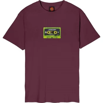 Pánská móda SANTA CRUZ triko - Reason For Living Mixtape Dark Cherry (DARK CHERRY) velikost: L