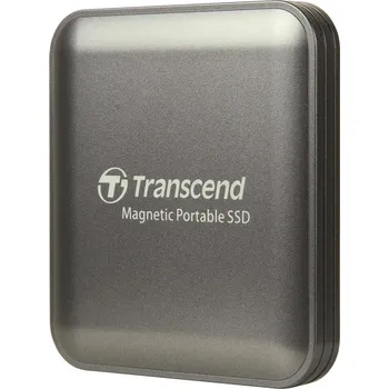 Pevný disk Transcend ESD420C 1TB, USB 20Gbps Type C, Externí odolný SSD disk (3D NAND flash), 2000MB/R, 2000MB/W, Magsafe, šedý