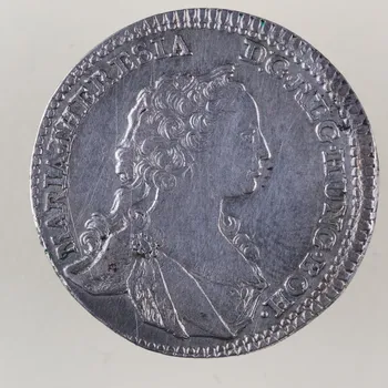 1/4 Tolar 1742 Hall Marie Terezie 7.26 g, stříbrná mince