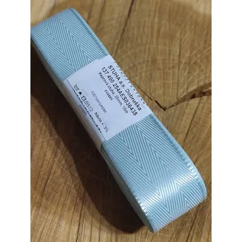 Stuha Dekorační stuha vzhled keprovka šíře 25 mm barva bledě modrá