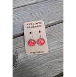 Skleněné folklorní náušnice - červené Typ náušnic: Malé visací typ 1