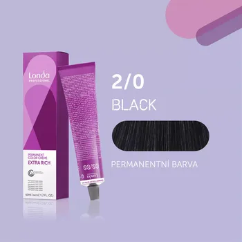 Barva na vlasy Londa Professional Permanent Color 60ml Odstín: 2/0