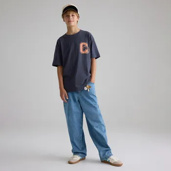 Chlapecké džíny Reserved - Baggy džíny s přívěskem - modrá - 015FO-55J - 015FO-55J-164