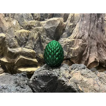 Doplněk k figurce Cinderwings3D Dračí vajíčko smaragdové výška 8 cm