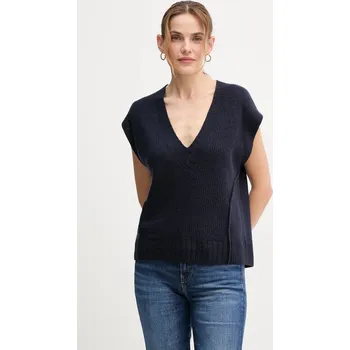 Vesta s přídavkem vlny United Colors of Benetton 126WD4033 námořnická modř 59X, vel. S