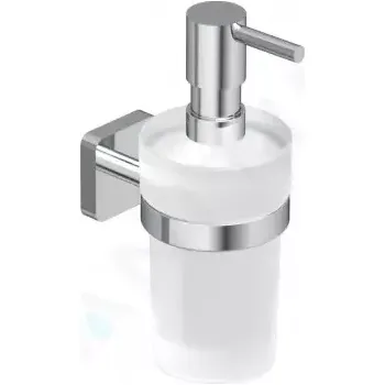 Dávkovač mýdla Kludi Vela S Dávkovač mýdla s držákem, sklo/chrom, 2597605