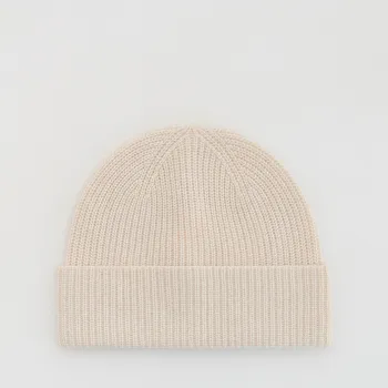 Čepice Reserved - Vlněná čepice s kašmírem - krémová - 269GX-01X - 269GX-01X-ONE