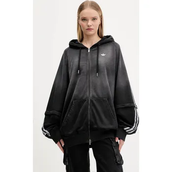Dámská mikina Bavlněná mikina adidas Originals Oversized Hoodie KE9806 černá 99X, vel. M